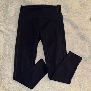 Zyia Womens Atheltic Leggings Navy Blue Teal Detail Size 2 GUC